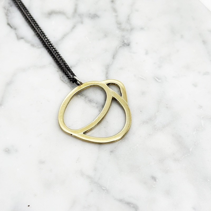 Halsband - FIKA - silver&mässing - 3