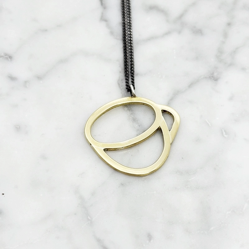 Halsband - FIKA - silver&mässing