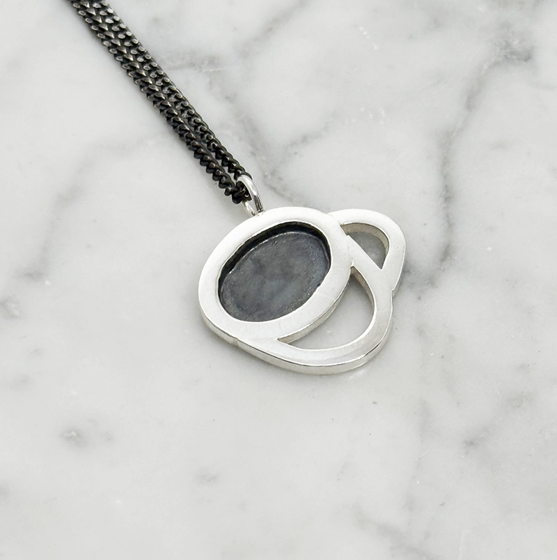 Necklace - FIKA - silver - 4