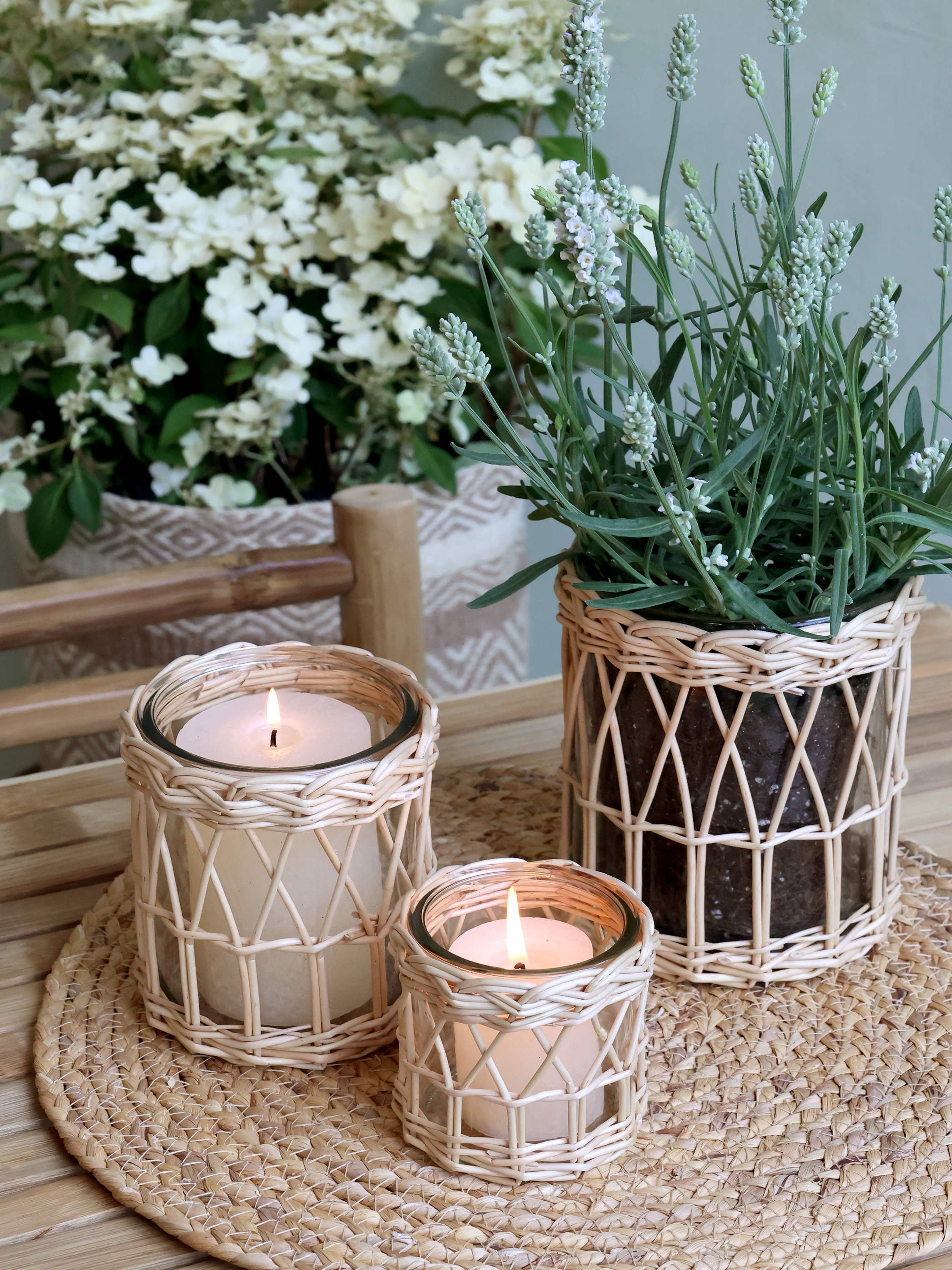 Coaster - Tray - Plate coaster - Natural 2-pack - Ø 38 cm - 2