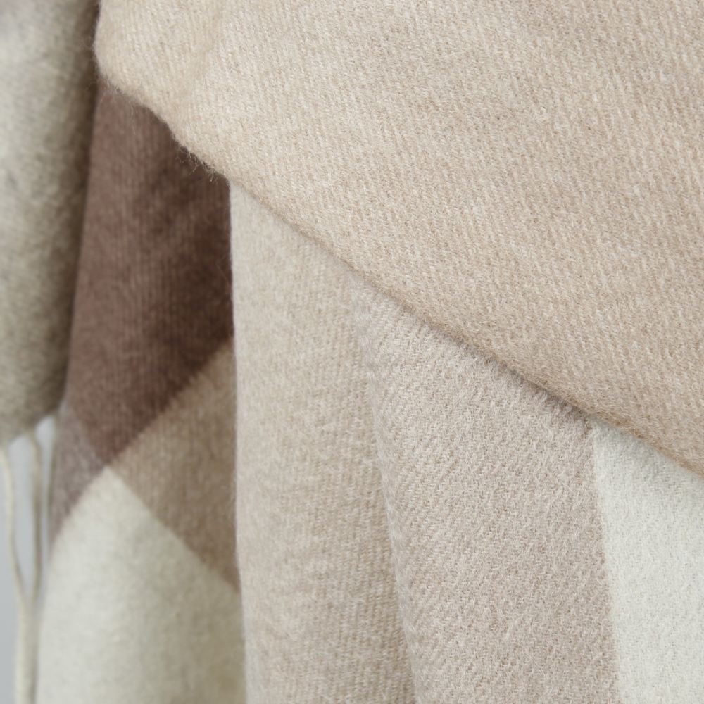 Sandy Varm  Beige Ullsjal - 7