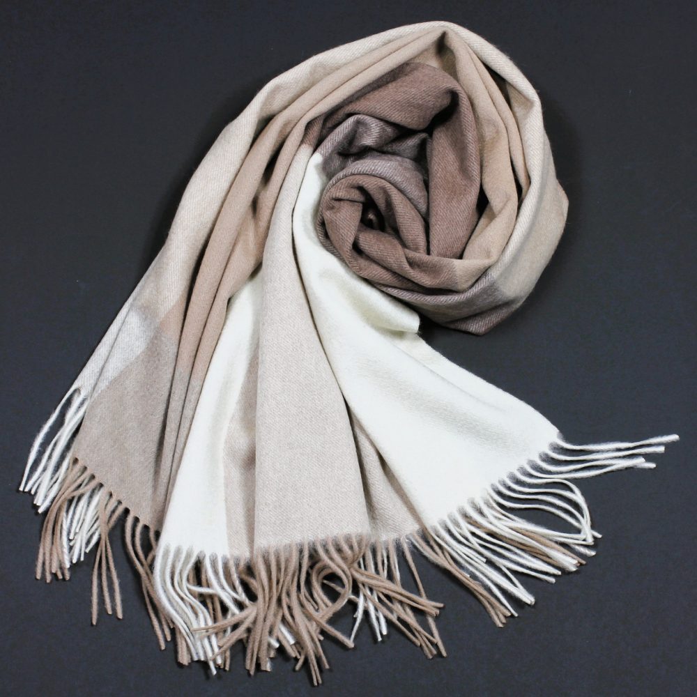 Sandy Varm  Beige Ullsjal - 4