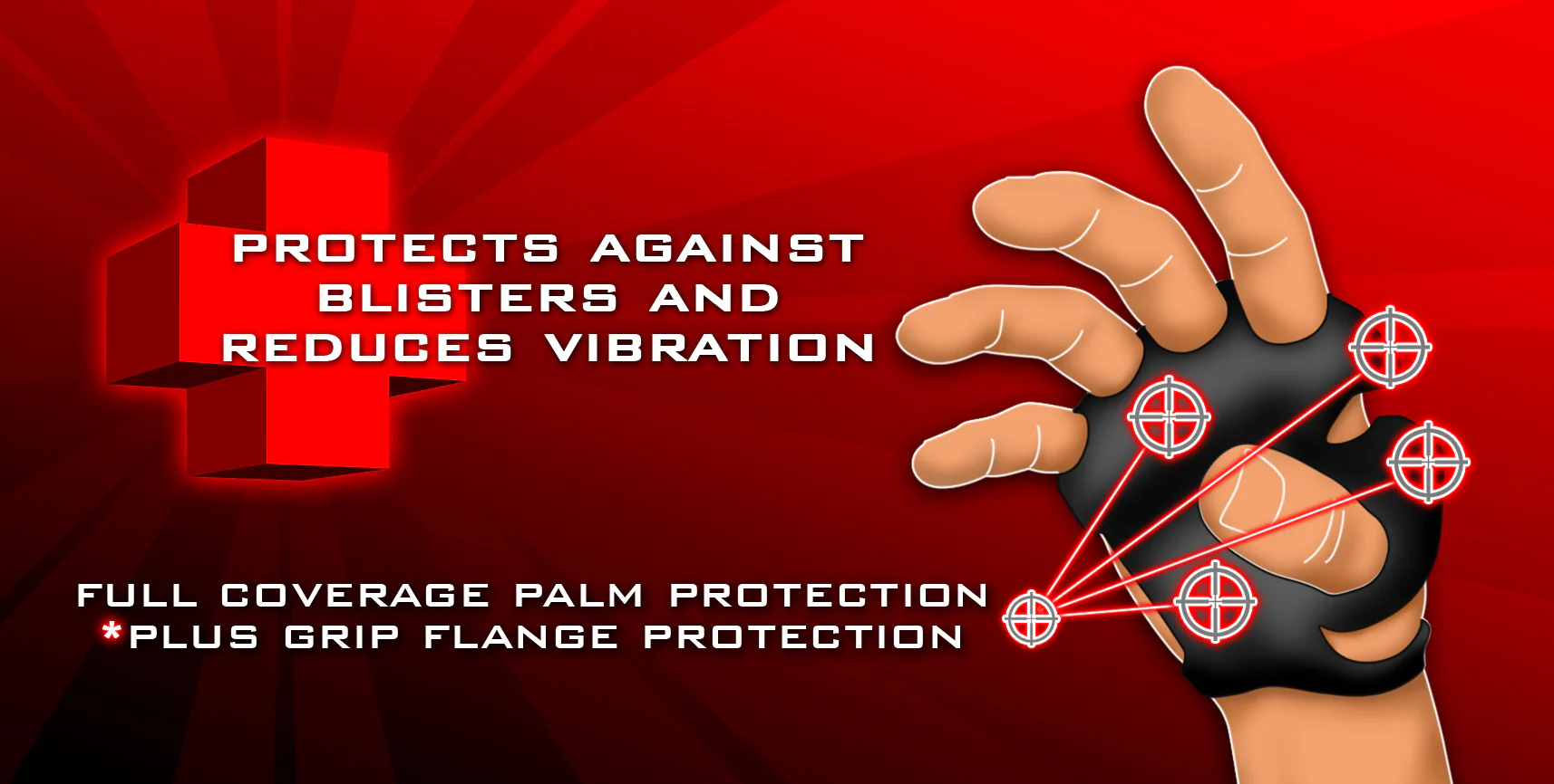 Palm Protectors RISK Racing, handskydd inuti handsken. - 2