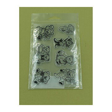 Clear Stamps Second Hand - Zoo Critters Teddy Bears