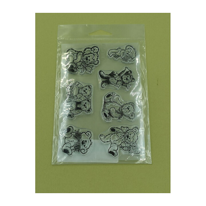 Clear Stamps Second Hand - Zoo Critters Teddy Bears