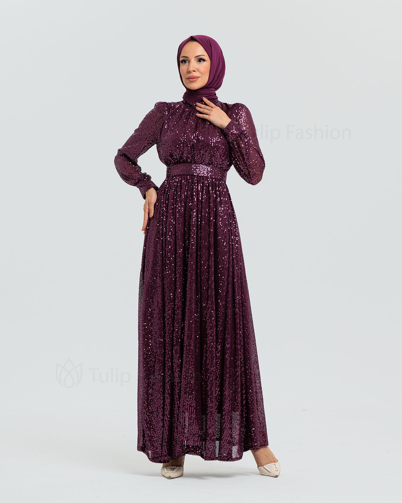 Party dress - Purple - 4