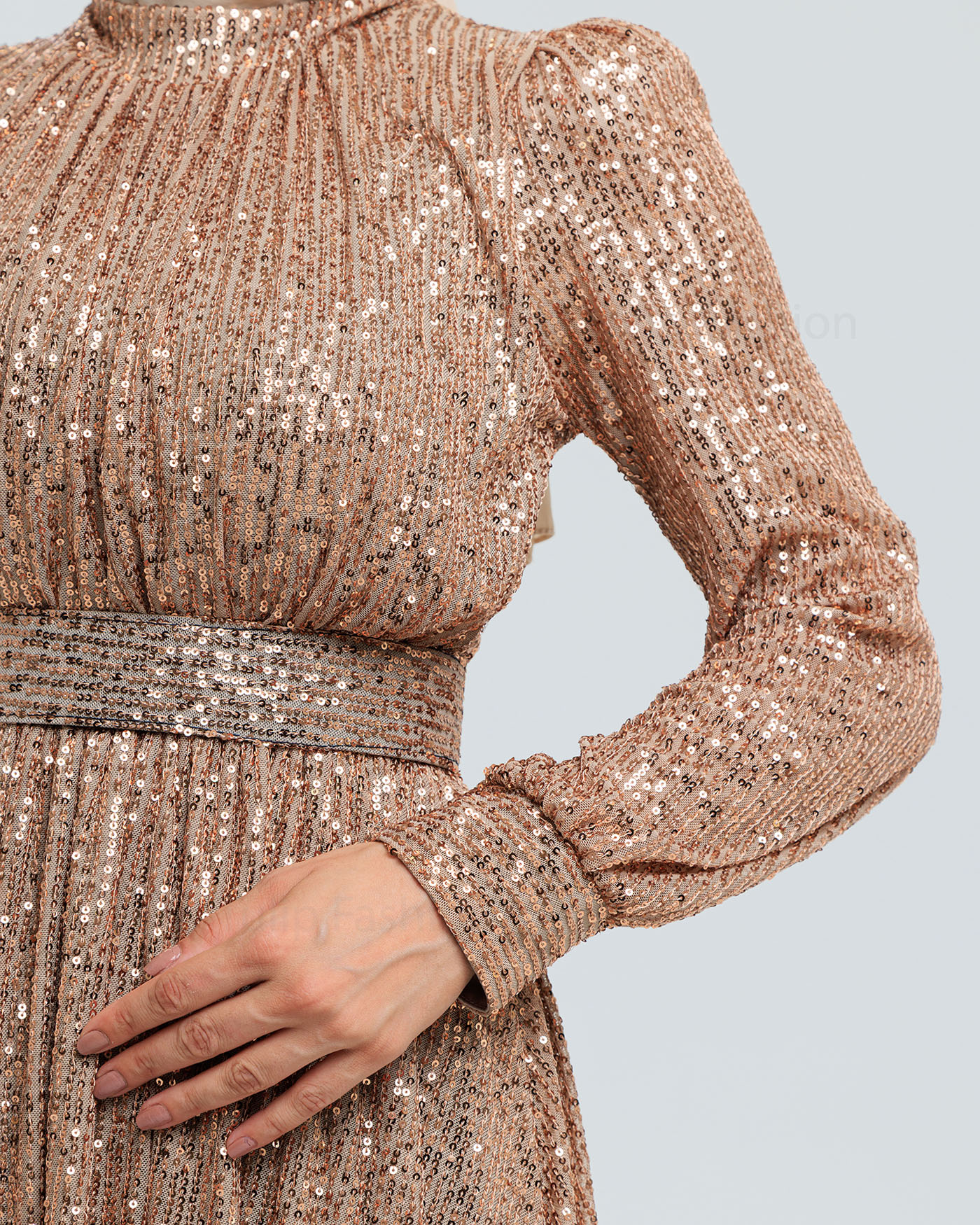 Party dress - Beige - 9