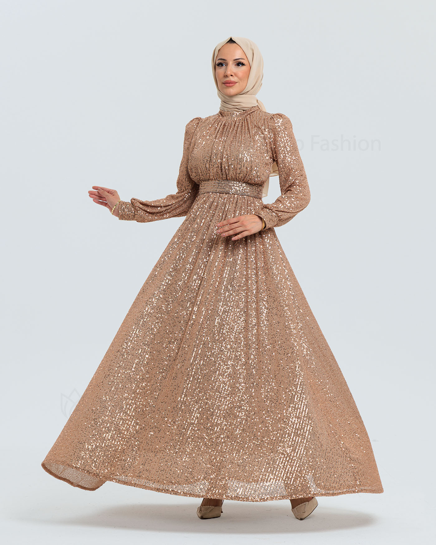 Party dress - Beige - 2