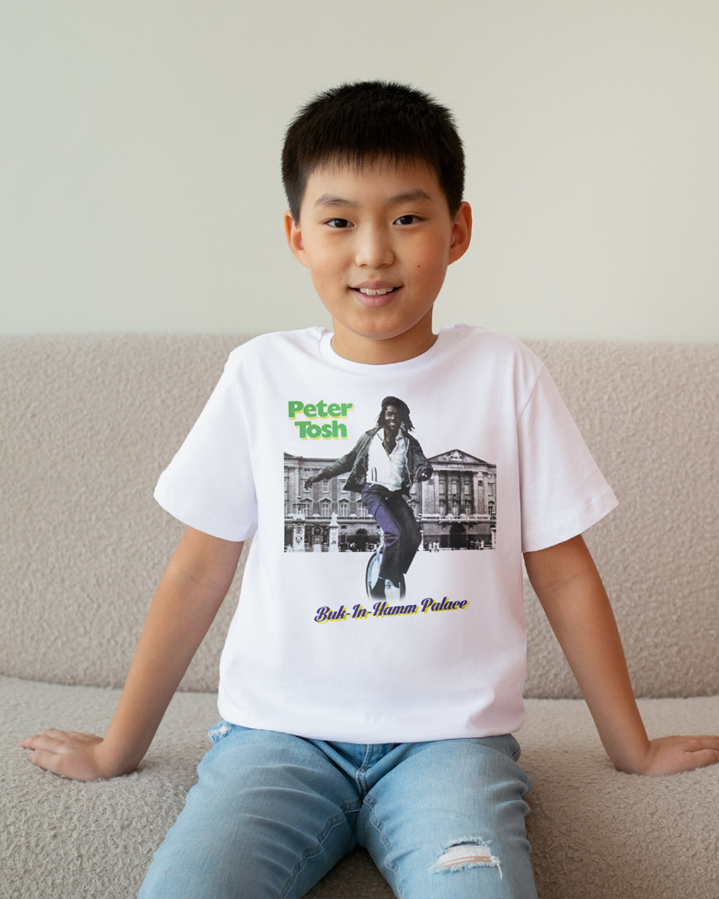 Peter Tosh Buk-In-Hamm-Palace Kids T-shirt White