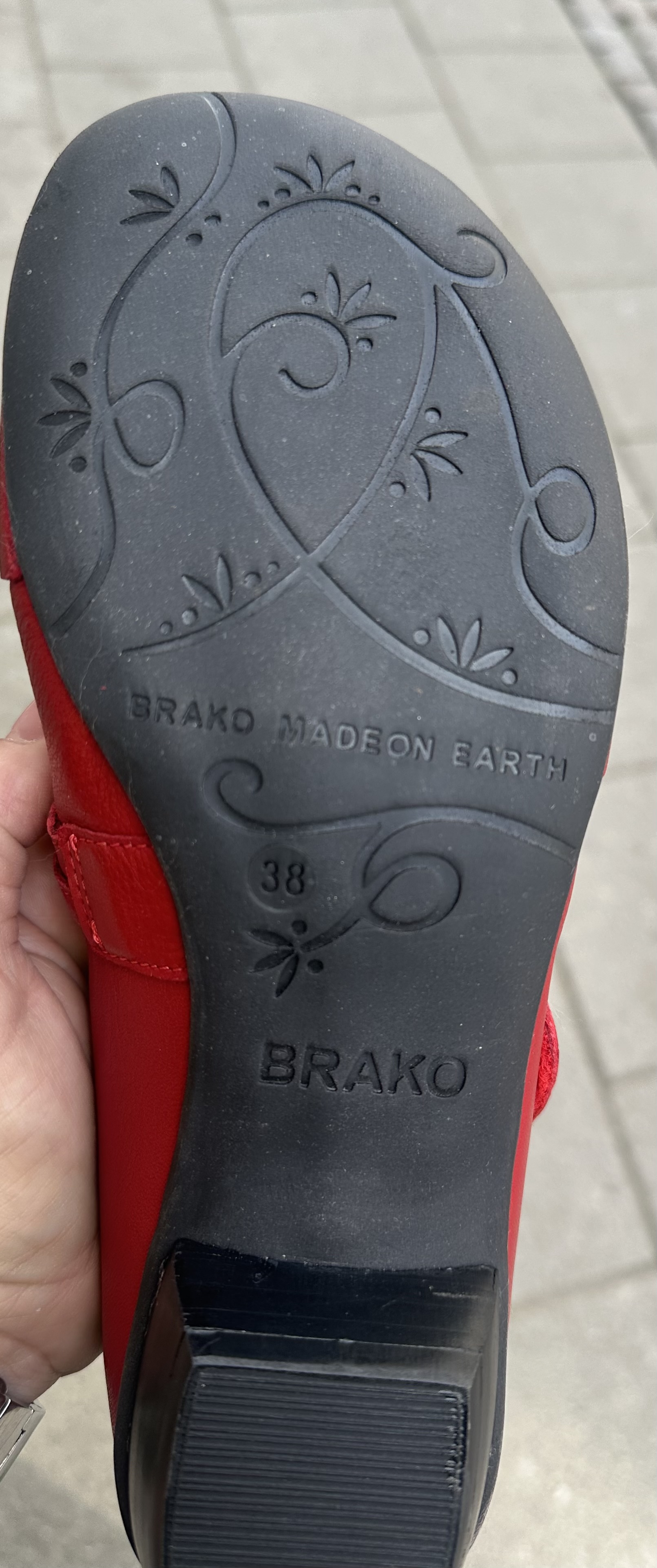 Brako ballerinasko modell Bem, röd - 6
