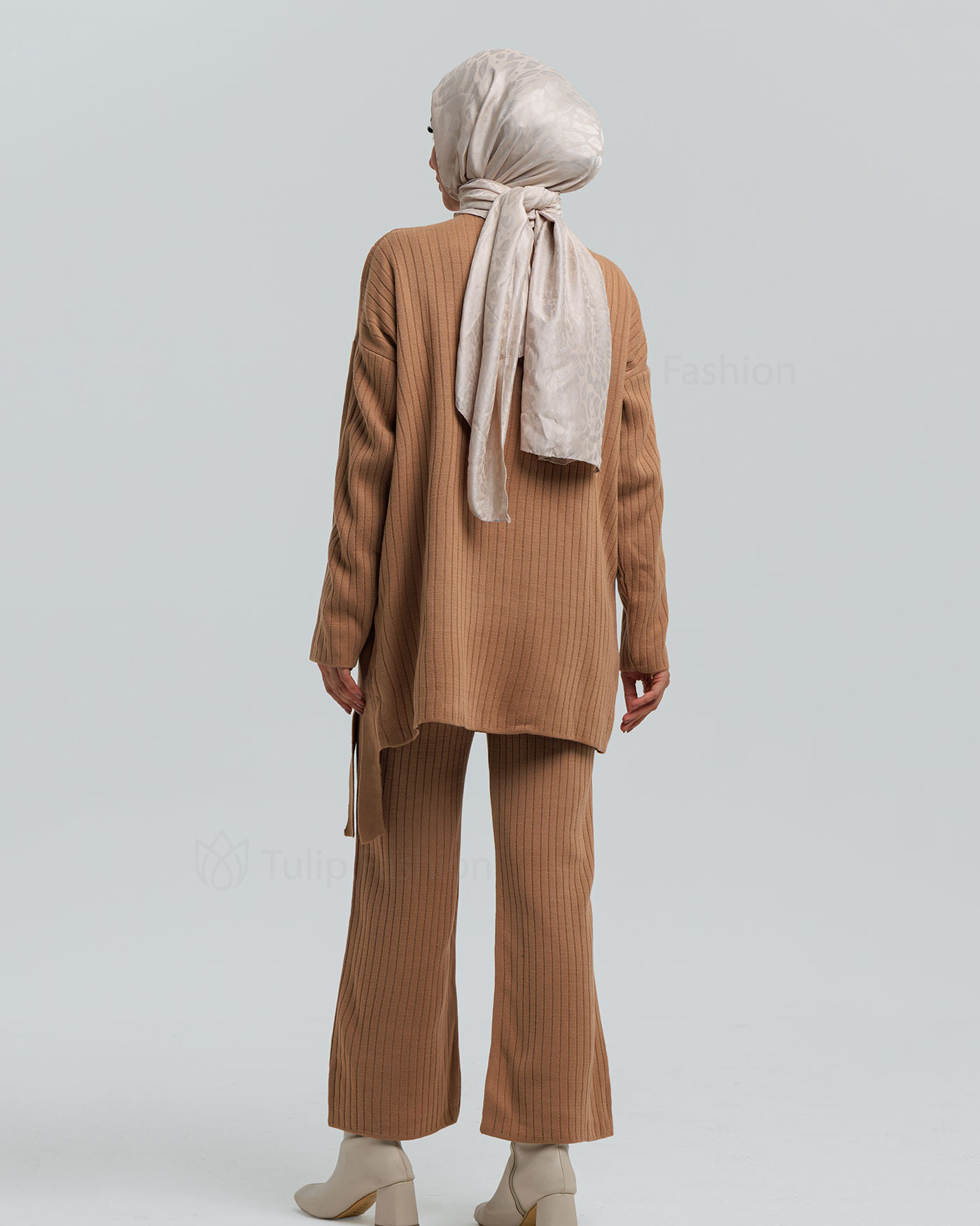 Tunic set with pants - Beige - 5