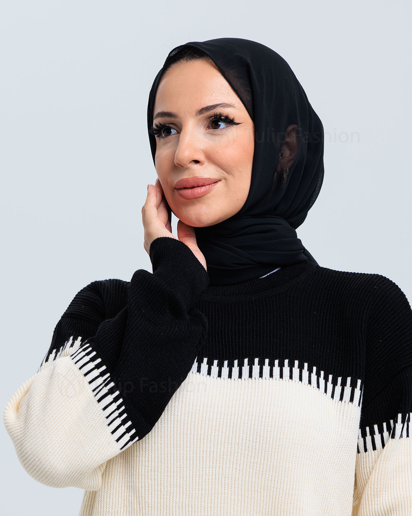 Tunic set with pants - Black - 8