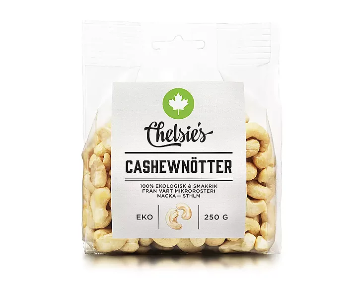 Cashewnötter, 250 g eko