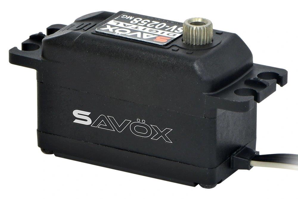 SAVÖX SV-0258MG Servo 8Kg 0,11s HV Metalldrev Lågprofil - 2