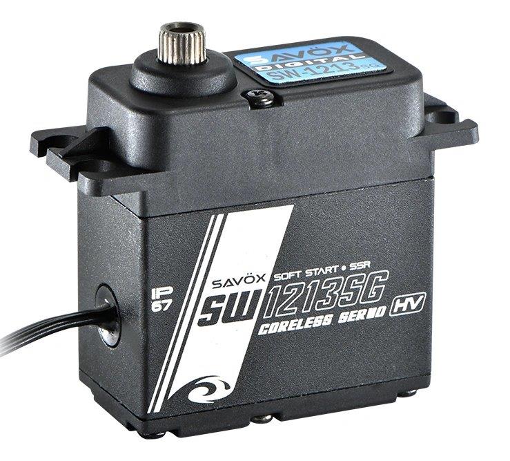 SAVÖX SW-1213SG Servo 38Kg 0,16s HV Alu Brushless Ståldrev WP
