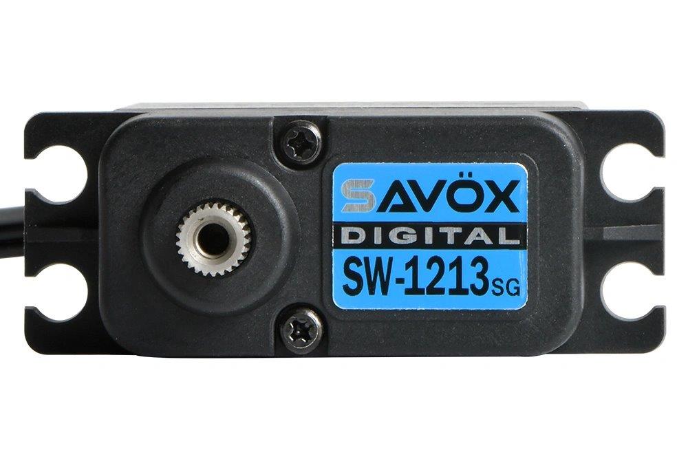 SAVÖX SW-1213SG Servo 38Kg 0,16s HV Alu Brushless Ståldrev WP - 4