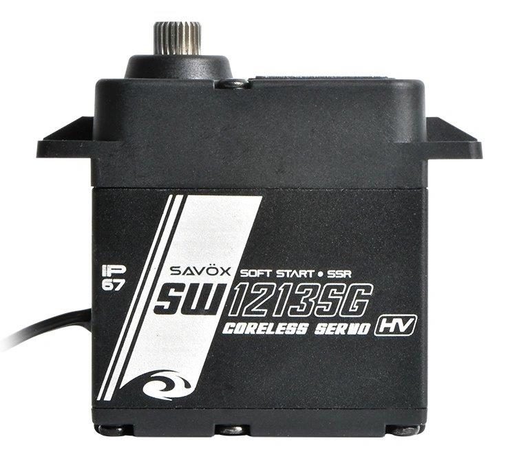 SAVÖX SW-1213SG Servo 38Kg 0,16s HV Alu Brushless Ståldrev WP - 3