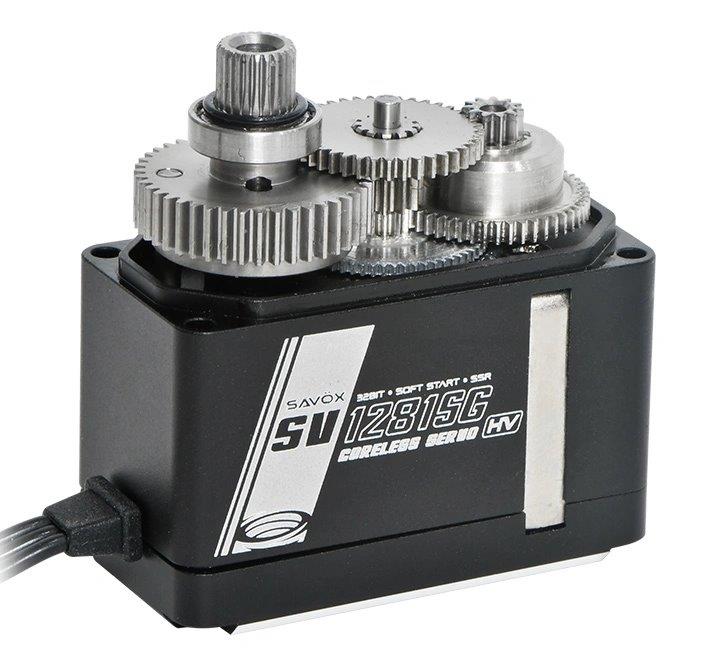 SAVÖX SV-1281SG Servo 60KG 0,14s HV Alu Brushless Ståldrev - 3