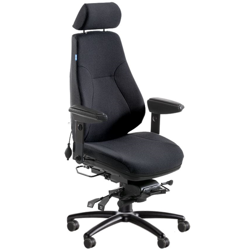 BE-GE 852 24h bevakningsstol, tyg 24/7+ färg WK003 - 3