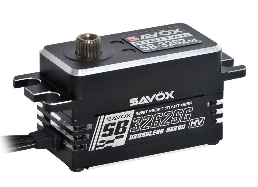 SAVÖX SB-3262SG Servo 28Kg 0,08s HV Alu Brushless Ståldrev Lågprofil