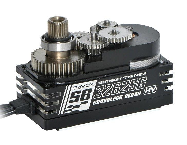 SAVÖX SB-3262SG Servo 28Kg 0,08s HV Alu Brushless Ståldrev Lågprofil - 5