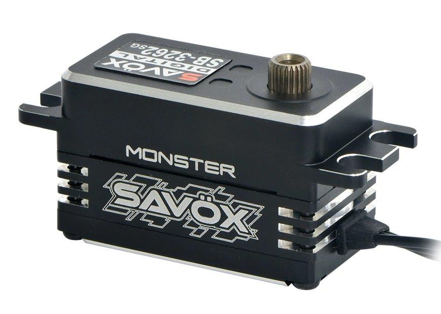 SAVÖX SB-3262SG Servo 28Kg 0,08s HV Alu Brushless Ståldrev Lågprofil - 2