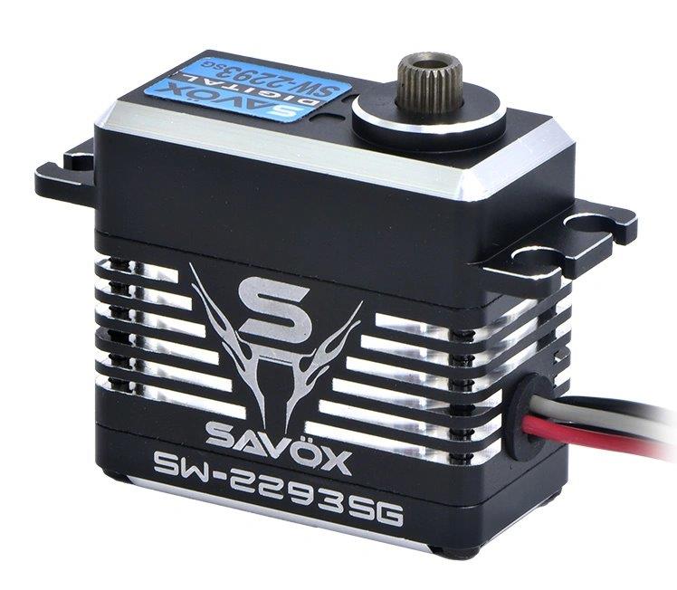 SAVÖX SW-2293SG Crawler Servo 75Kg 3S Powered Alu Brushless Ståldrev WP - 2