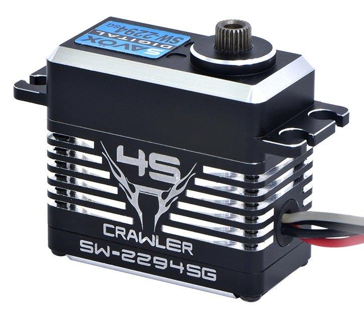 SAVÖX SW-2294SG Crawler Servo 75Kg 4S Powered Alu Brushless Ståldrev WP - 2