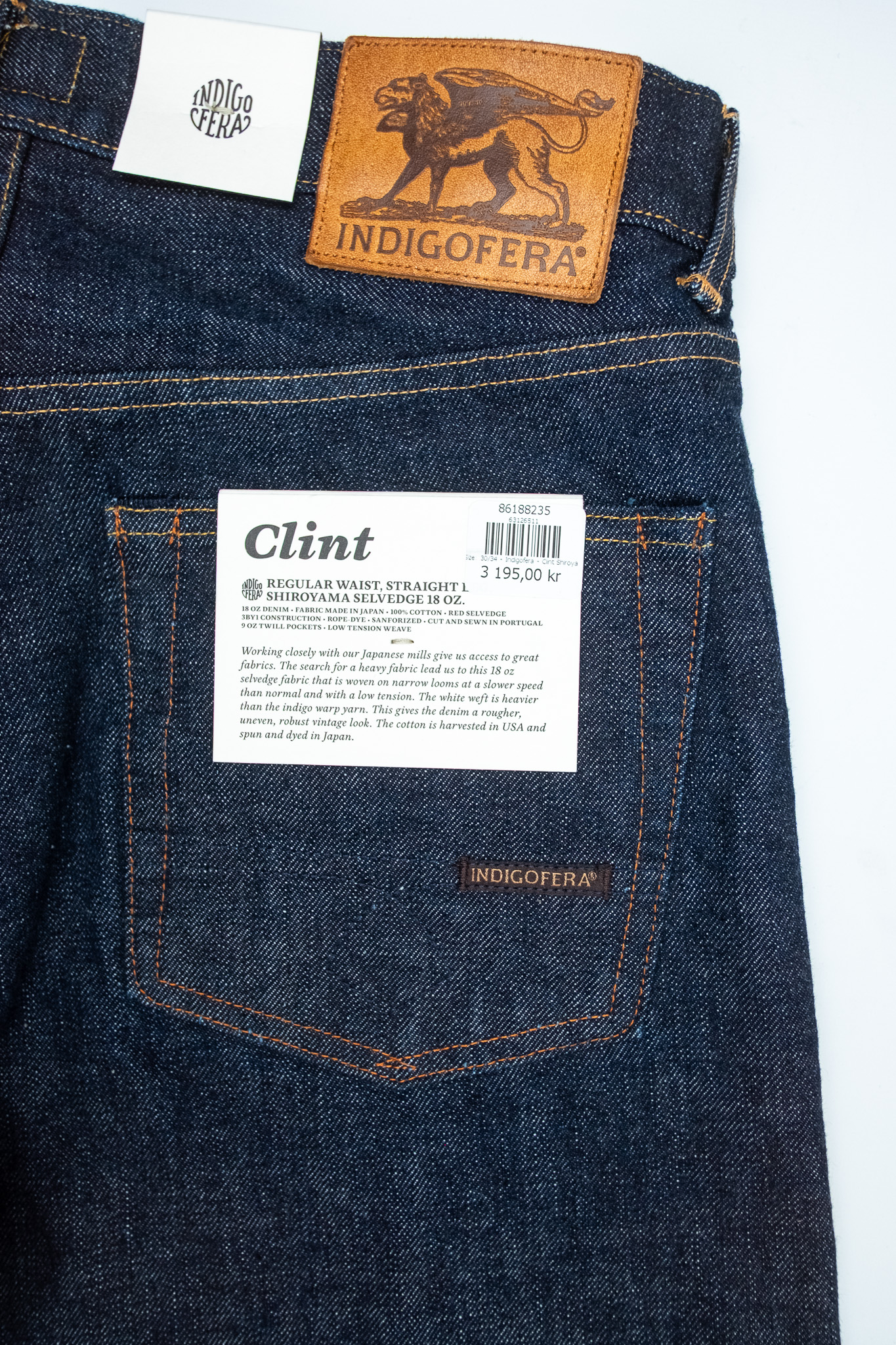 Indigofera - Clint Shiroyama Jeans Rinsed 18oz - 10