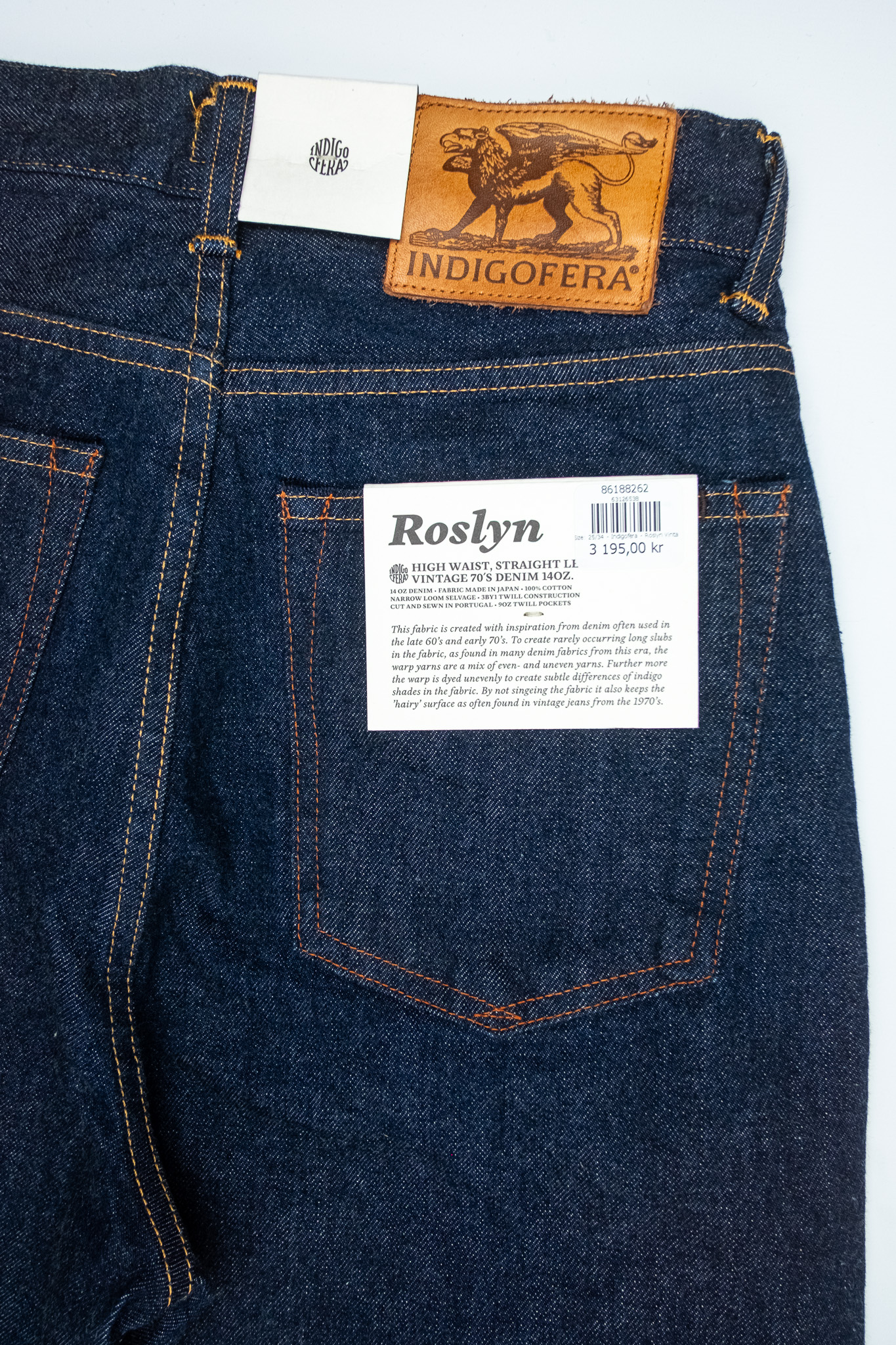 Indigofera - Women's Jeans Roslyn Vintage 70’s Denim Rinsed 14oz - 10
