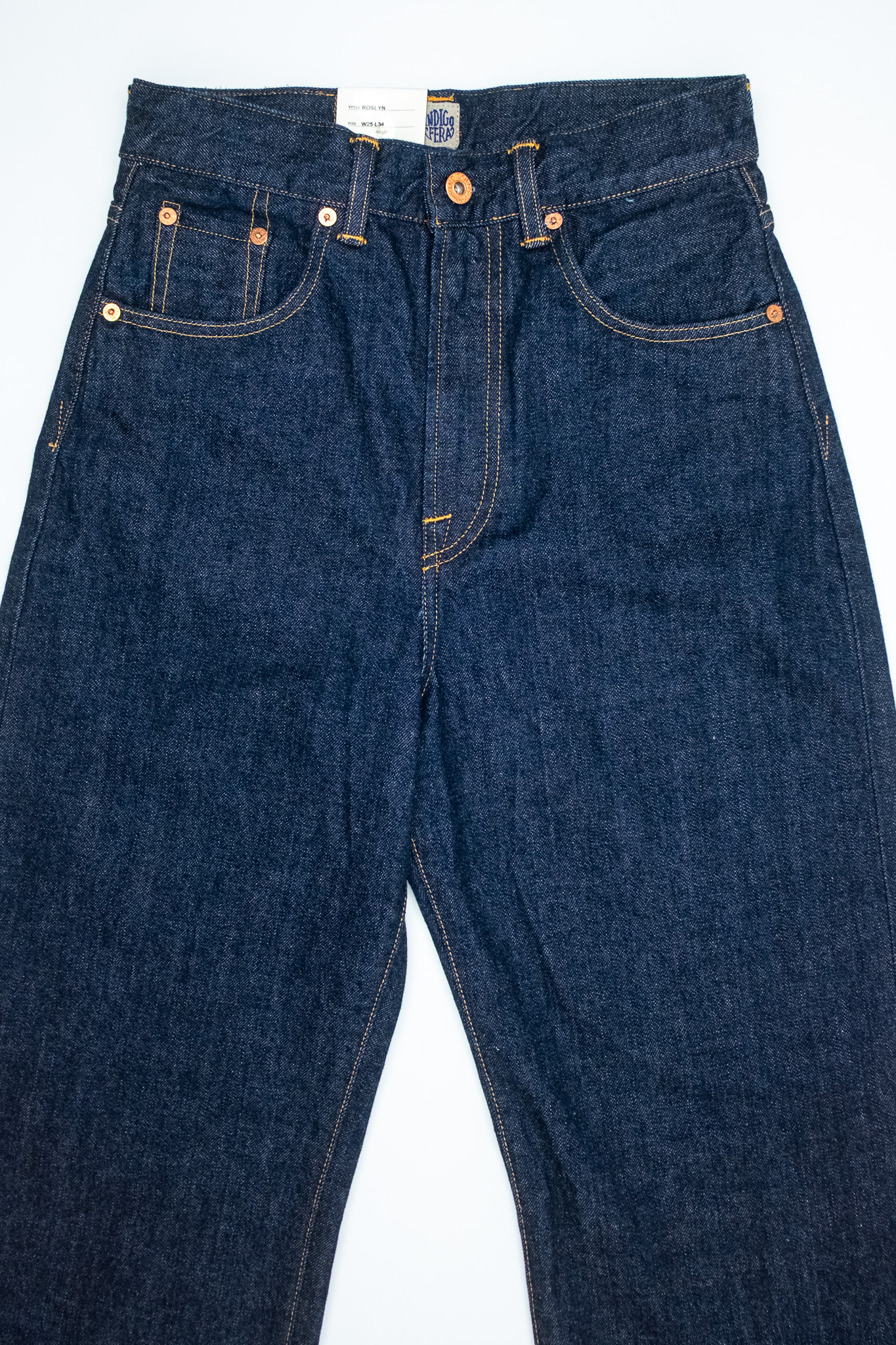 Indigofera - Women's Jeans Roslyn Vintage 70’s Denim Rinsed 14oz - 5
