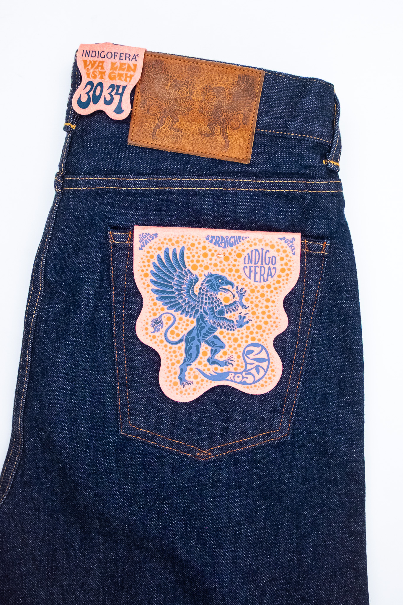 Indigofera - Women's Jeans Roslyn Vintage 70’s Denim Rinsed 14oz - 13