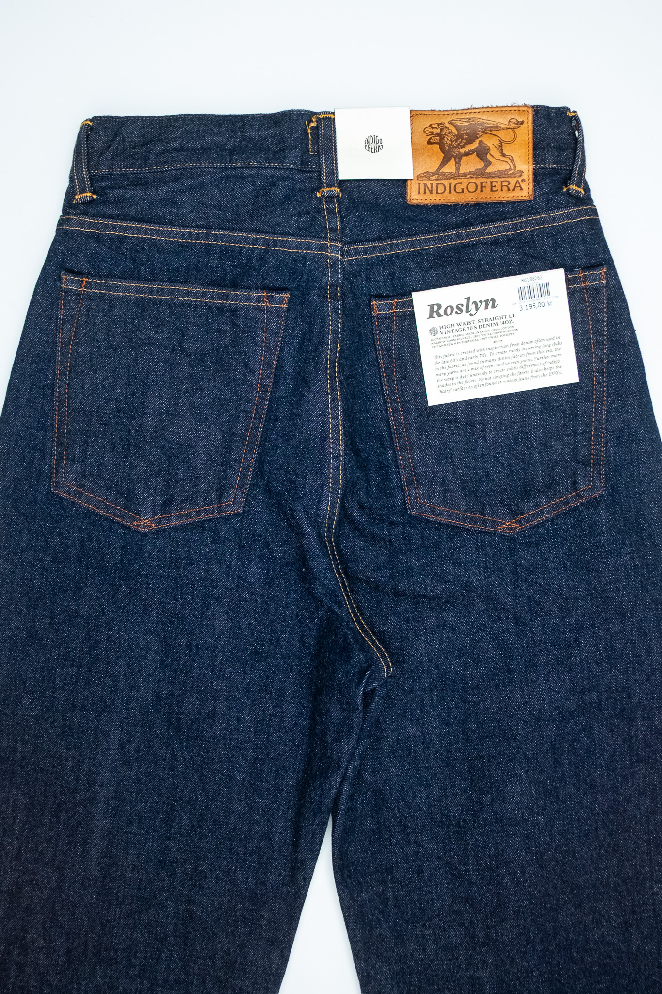 Indigofera - Women's Jeans Roslyn Vintage 70’s Denim Rinsed 14oz - 9