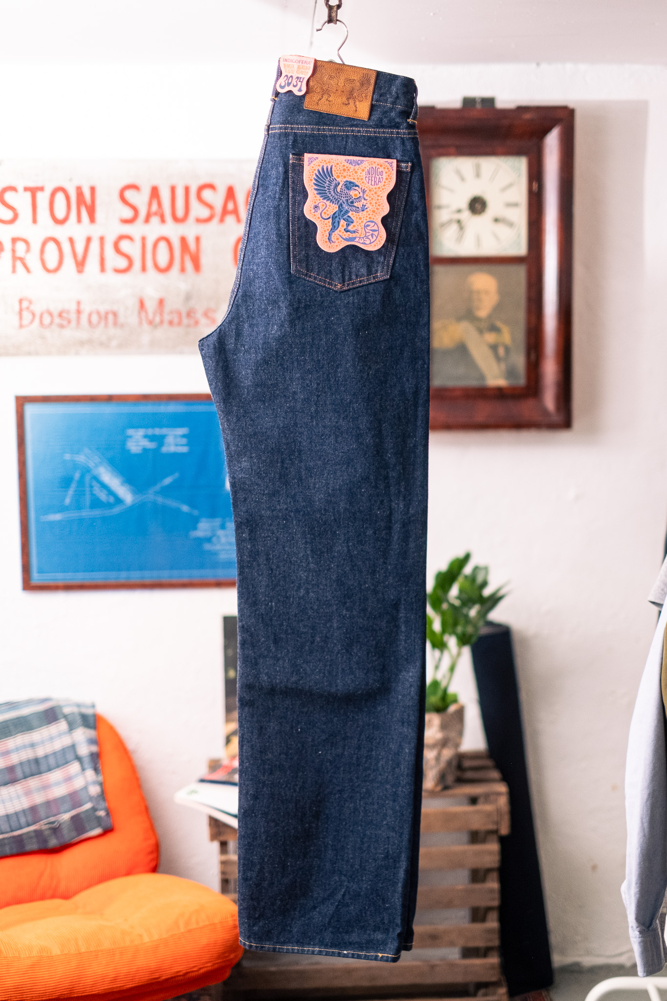 Indigofera - Women's Jeans Roslyn Vintage 70’s Denim Rinsed 14oz
