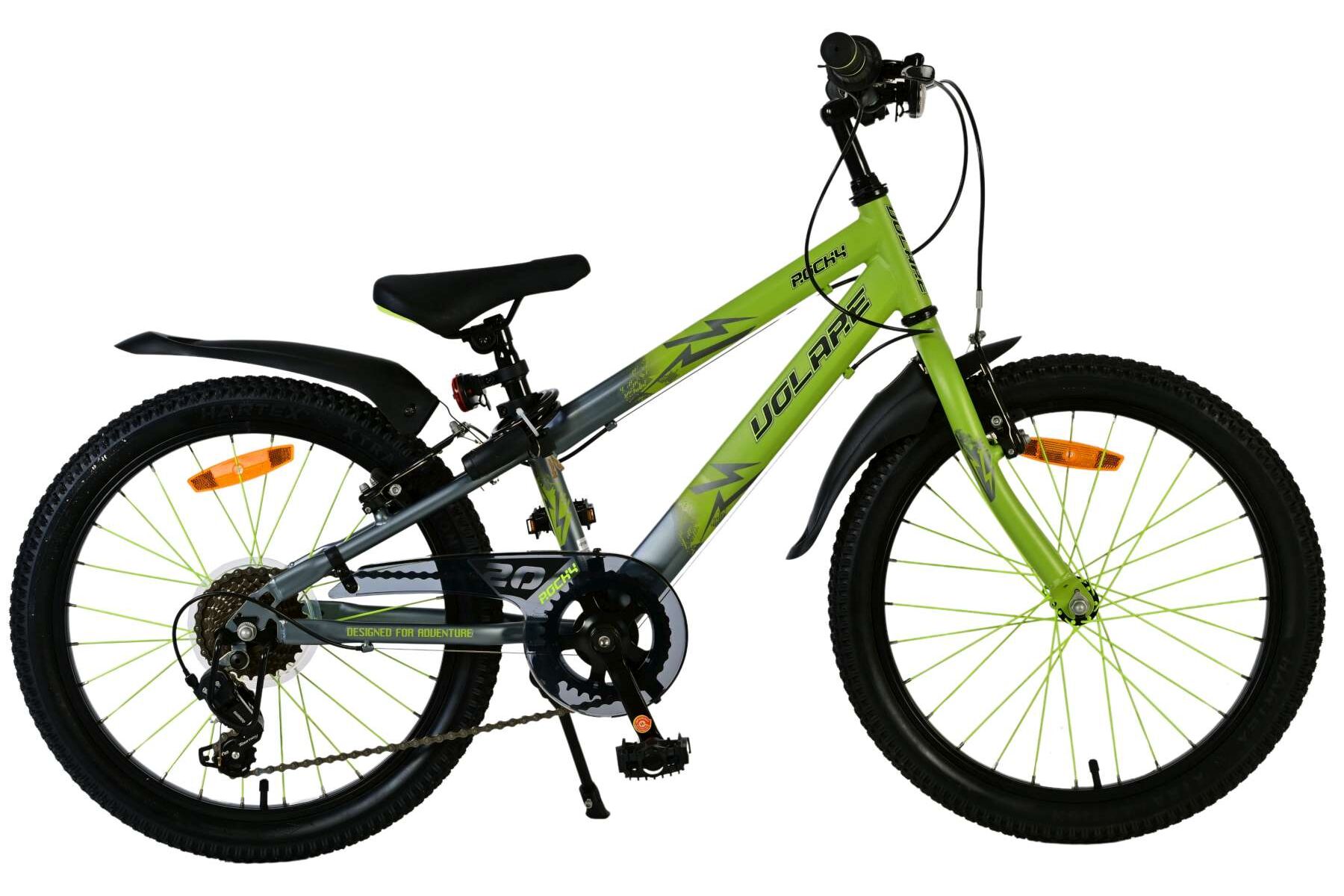 Barncykel Volare Rocky 20 tum – 7 växlar Grön/Grå för barn 6–8 år - 11