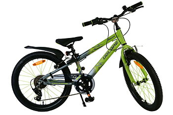 Barncykel Volare Rocky 20 tum – 7 växlar Grön/Grå för barn 6–8 år