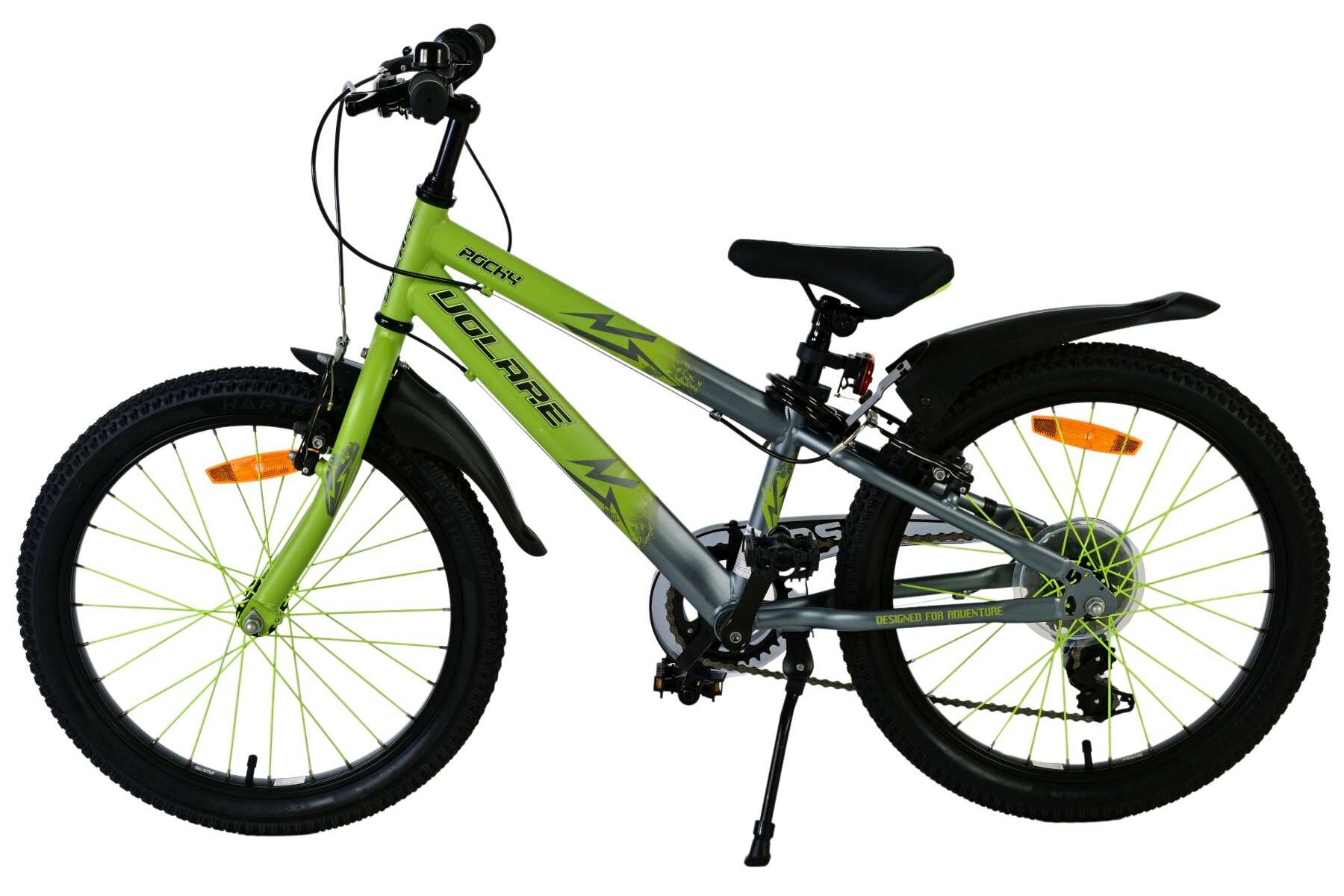 Barncykel Volare Rocky 20 tum – 7 växlar Grön/Grå för barn 6–8 år - 3