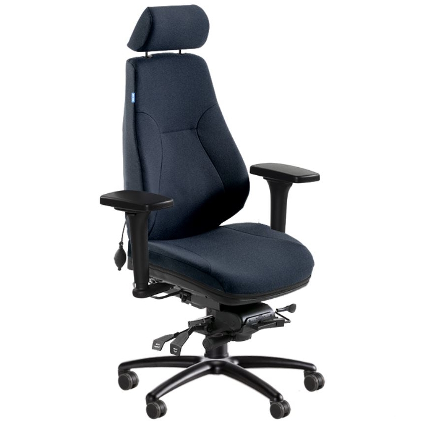 BE-GE 852 24h bevakningsstol, tyg 24/7+ färg WK001
