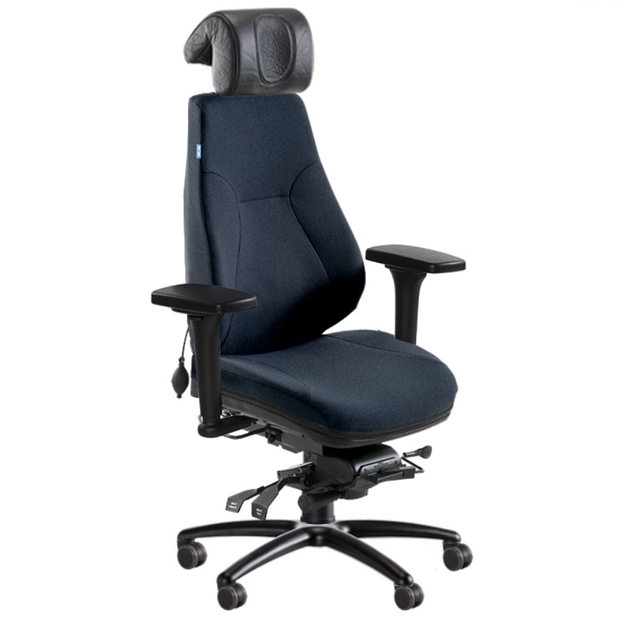 BE-GE 852 24h bevakningsstol, tyg 24/7+ färg WK001 - 2