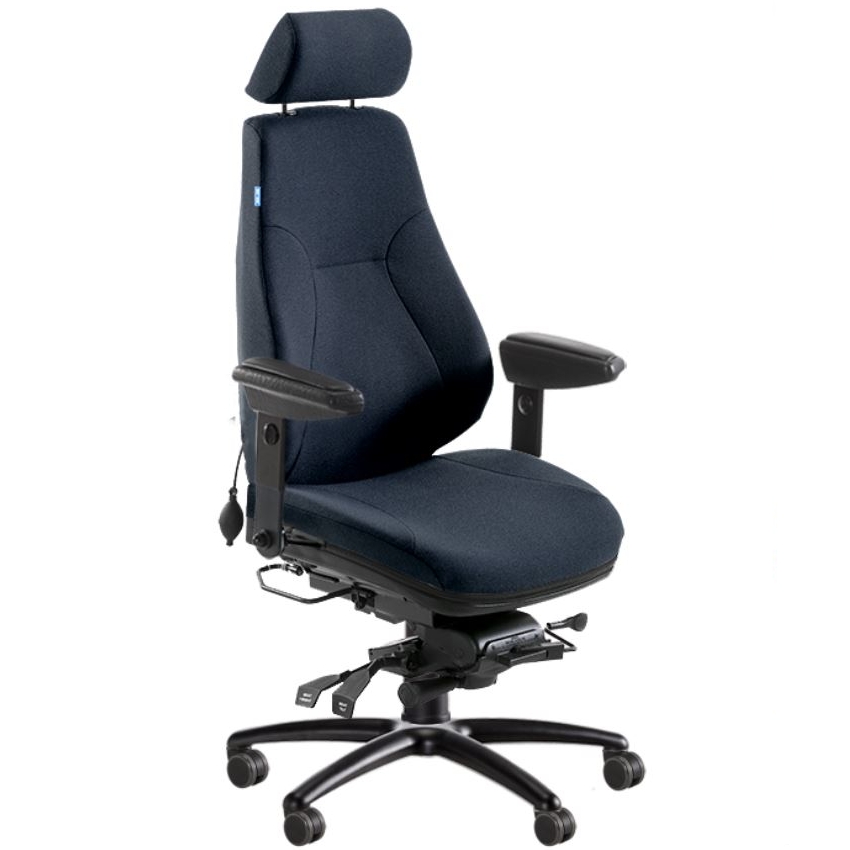 BE-GE 852 24h bevakningsstol, tyg 24/7+ färg WK001 - 3