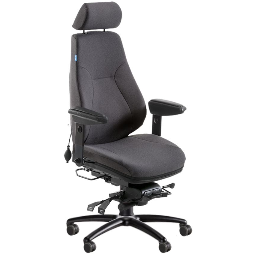 BE-GE 852 24h bevakningsstol, tyg 24/7+ färg WK025 - 3