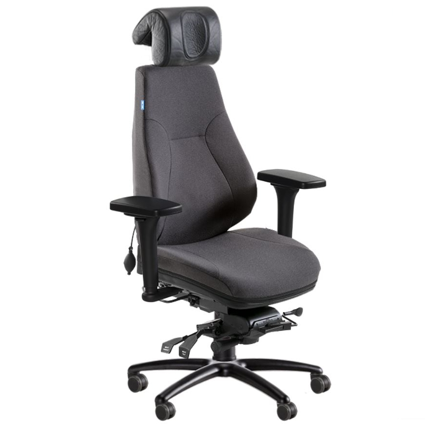 BE-GE 852 24h bevakningsstol, tyg 24/7+ färg WK025 - 2