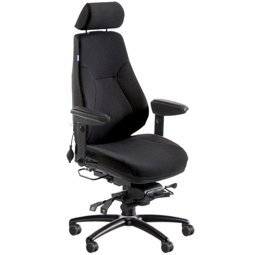 BE-GE 852 24h bevakningsstol, tyg 24/7+ färg WK012 - 3