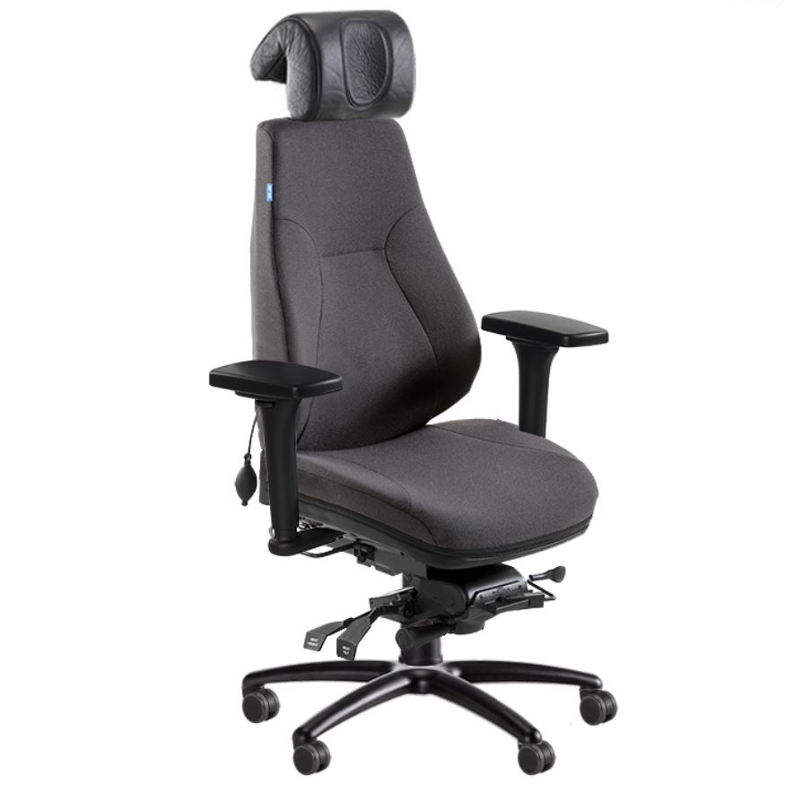 BE-GE 852 24h bevakningsstol, tyg 24/7+ färg WK021 - 2