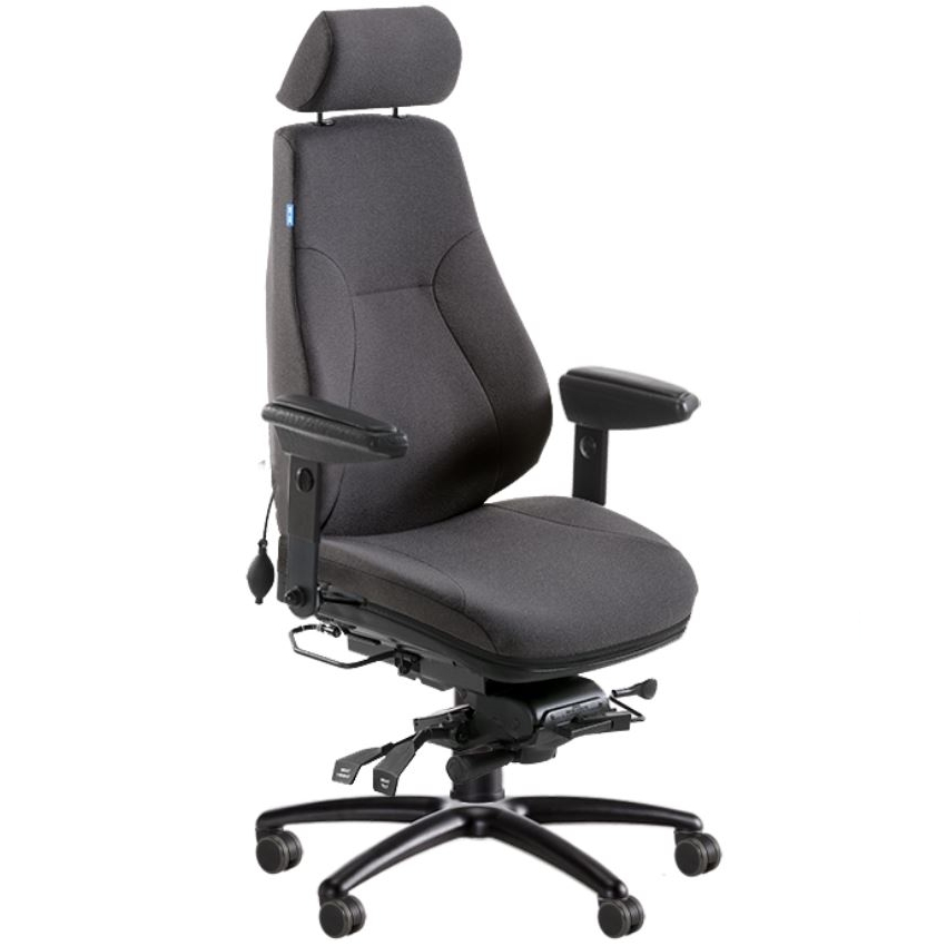 BE-GE 852 24h bevakningsstol, tyg 24/7+ färg WK021 - 3