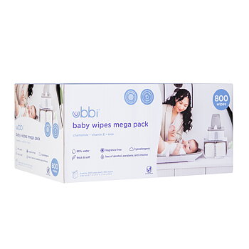 UBBI Baby Wipes - Value Pack - 800ct White