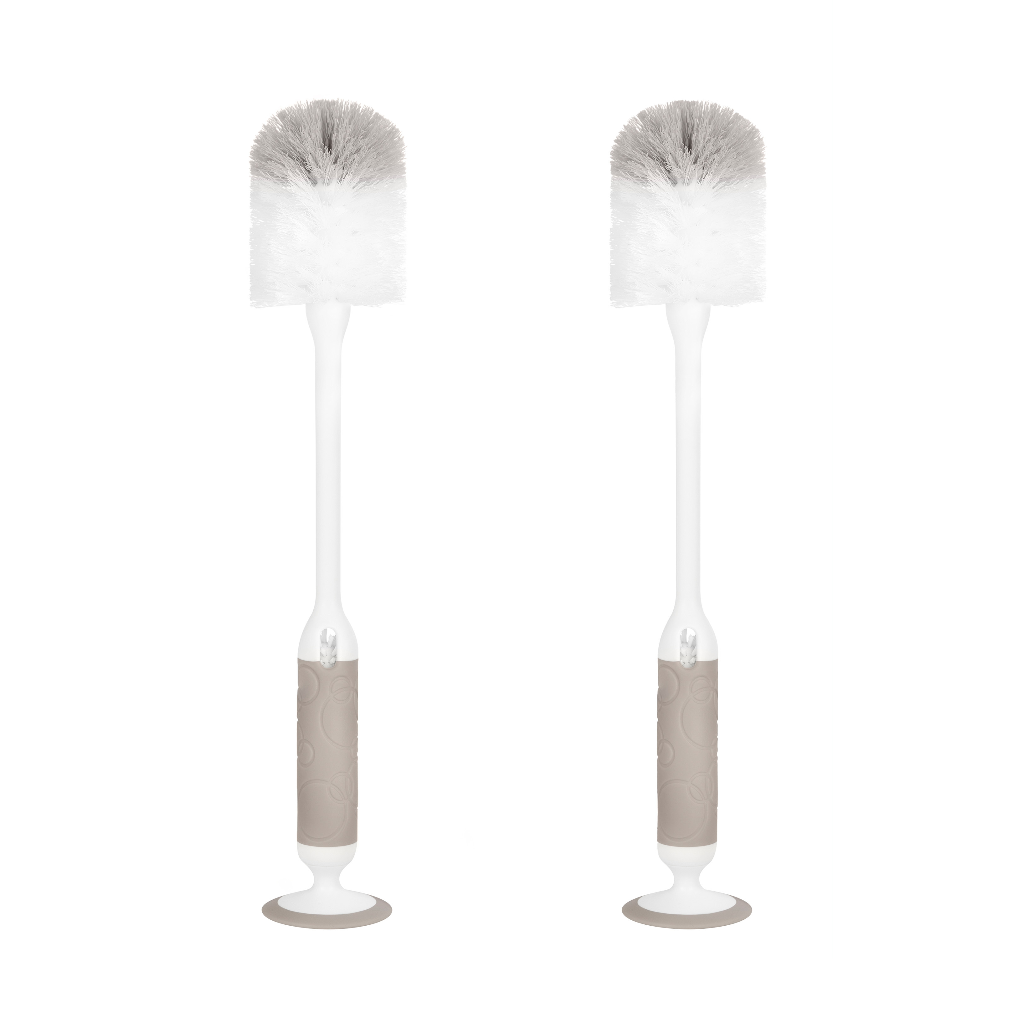 UBBI Deluxe Bottle Brush Twin Pack Taupe