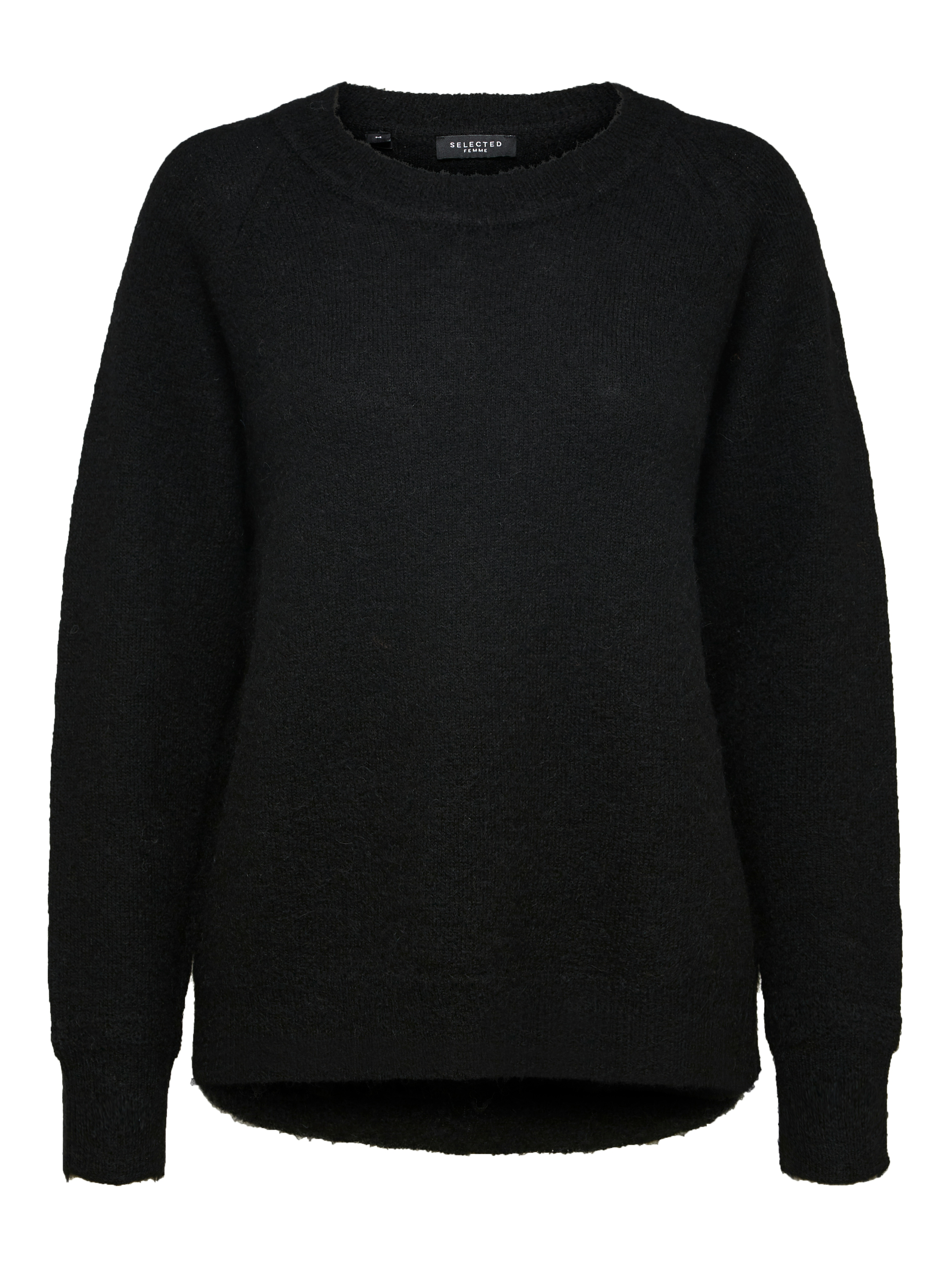 SLFLULU LS KNIT O-NECK NOOS Black