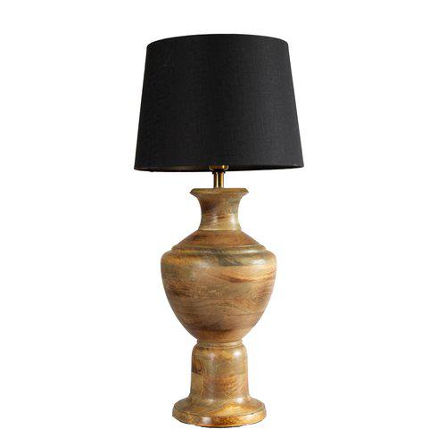 Alma Bordslampa i trä inkl svart skärm 