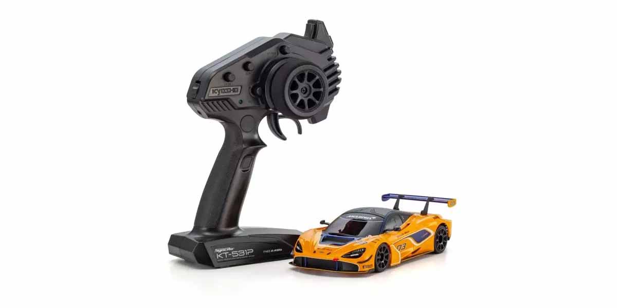 Kyosho 32364OR Mini-Z MR04 RWD McLaren 720S GT3 Orange #03 (W-MM/KT531P) - 3